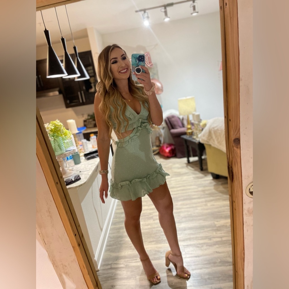 NWOT Altar’d State mint green dress